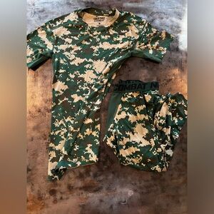 Nike combat shirt and tights L/XL